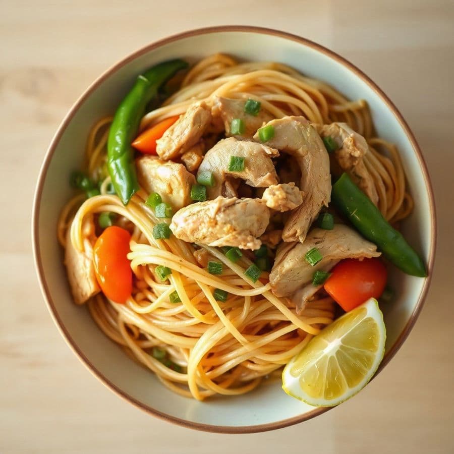3. Pancit Bihon & Canton Chicken