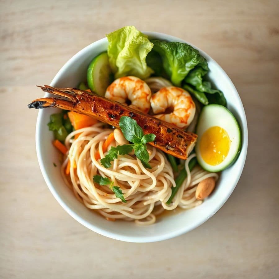 20. Charboiled Prawns Vermicelli