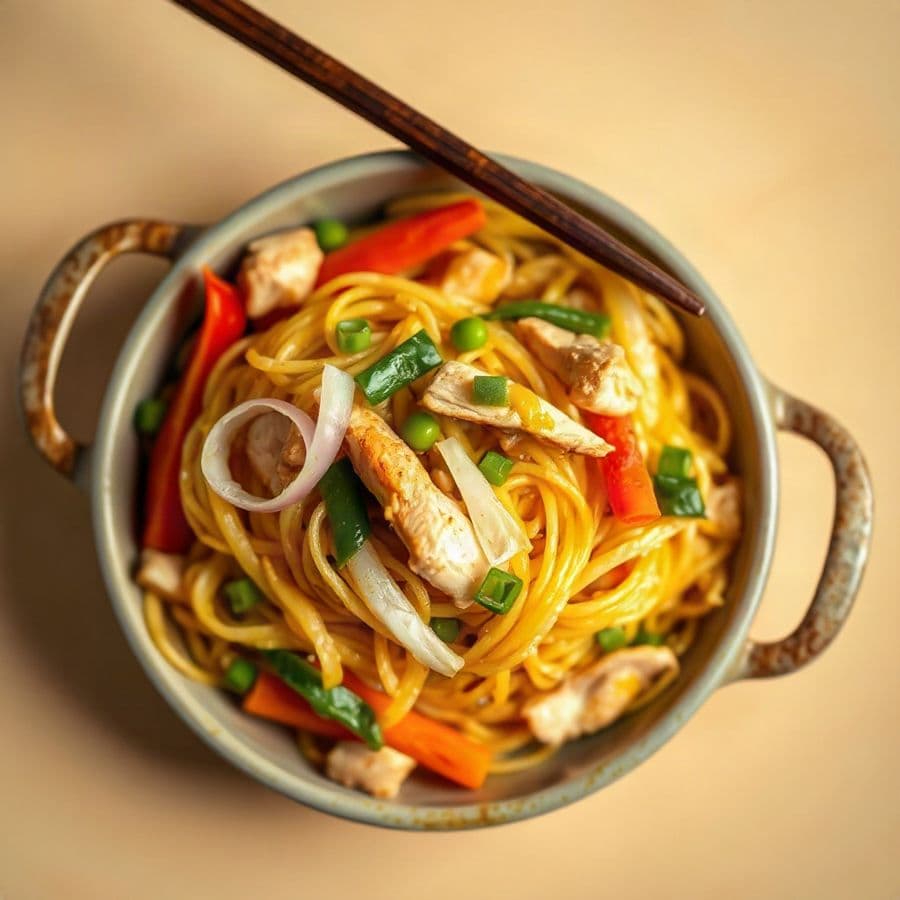 10. Mandarin Noodles Curry Chicken