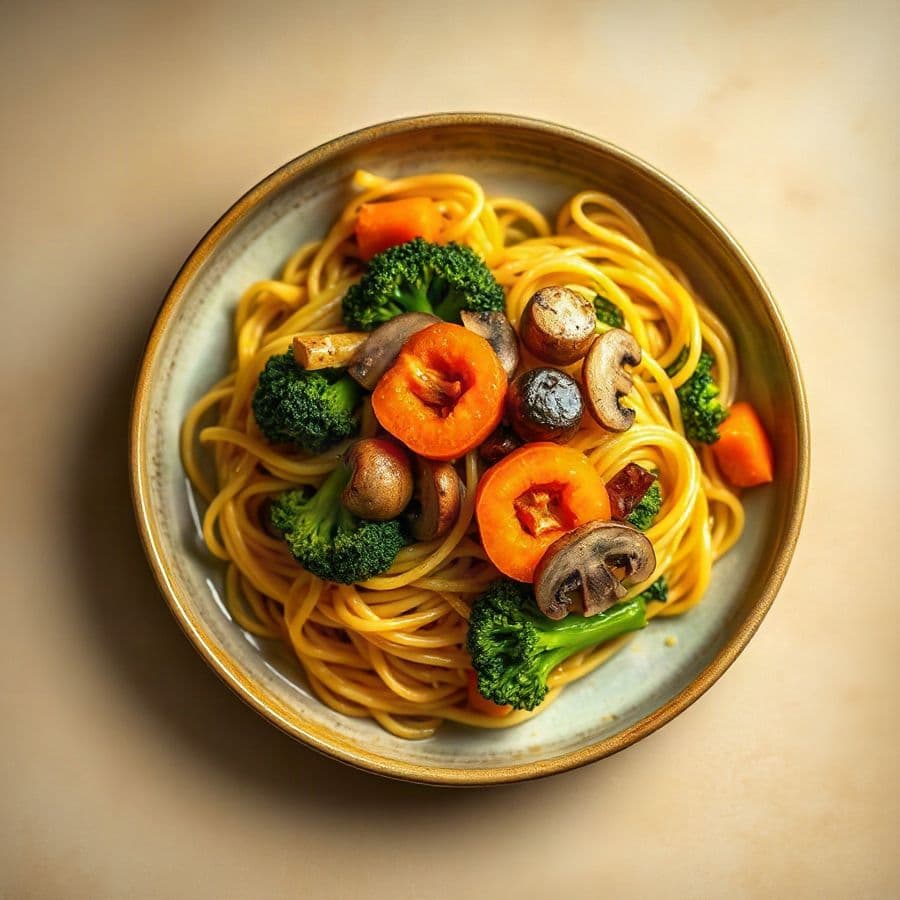 13. Mandarin Noodles Curry with Vegetables