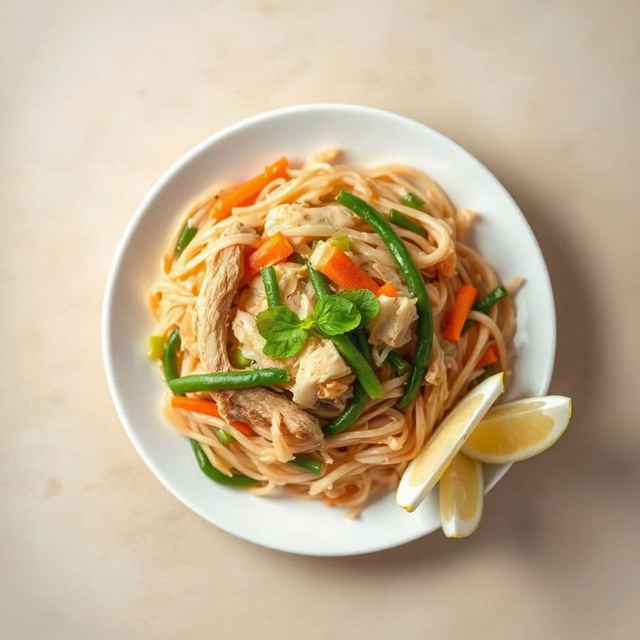 1. Pancit Bihon with Chicken